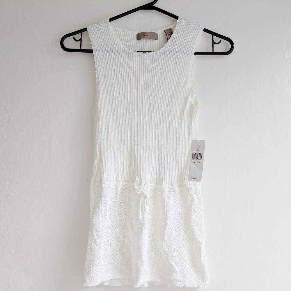 NWT I.e knit tank top size S